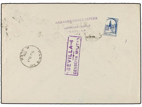 ✉ ESPAÑA E. LOCALES PATRIOTICAS: SEVILLA. Ed. 84hphi, 80, 82