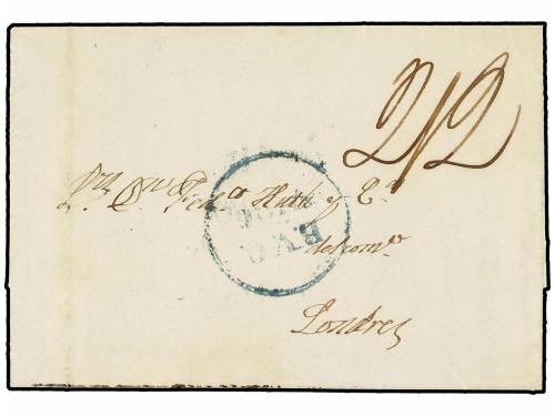 ✉ GRAN BRETAÑA. 1840 (September 21). SANTIAGO (Spain) to LON