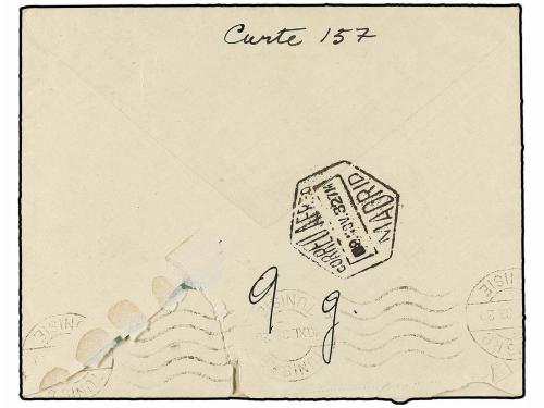 ✉ ESPAÑA. Ed. 664, 665, 667. 1932. MADRID a TUNEZ. 10 cts., 