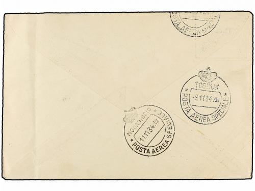 ✉ TRIPOLITANIA. Sa. GP 88. 1934 (6-XI). TRIPOLI a MOGADISCIO