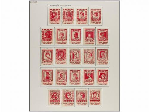 ESPAÑA: VIÑETAS. (1930 CA.). ASTROS DEL CINE. Colección de 4