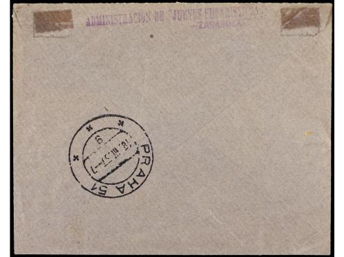 ✉ ESPAÑA E. LOCALES PATRIOTICAS: ZARAGOZA. Ed. 1 (2), 2 (4).