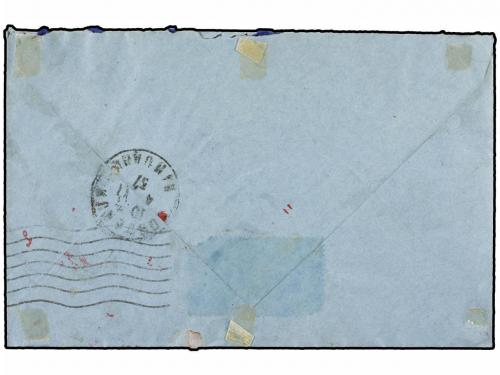 ✉ GABON. Ed. . 1937. Airmail cover to FRANCE with 1922 30 c.