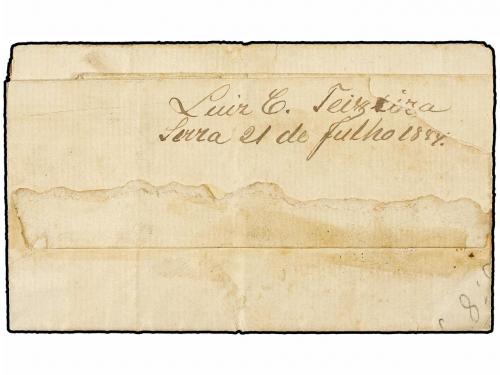 ✉ BRASIL. Ed. . 1884 (July 22). Registered entire letter to 