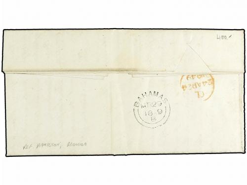✉ BAHAMAS. Ed. . 1849 (March 29). Entire letter being a repo