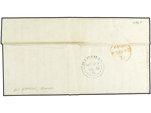 ✉ BAHAMAS. 1849 (March 29). Entire letter being a report on 