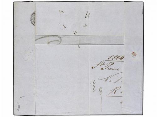 ✉ MARTINICA. Ed. . 1864 (March 29). Cover to Marseille beari