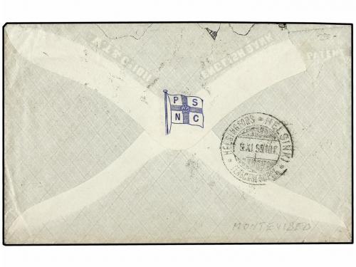 ✉ URUGUAY. Ed. . 1898(Oct 14). P.S.N.C. Cover to Helsingfors