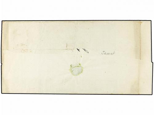 ✉ CHILE. Ed. . 1869. S. FELIPE a SANTIAGO. 20 ctvos. verde, 