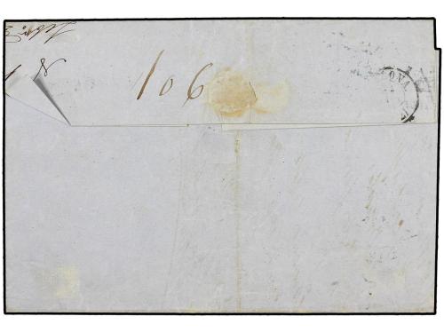 ✉ FRANCIA. Yv. 31. 1872. MARSELLA a BARCELONA. 40 cts. naran