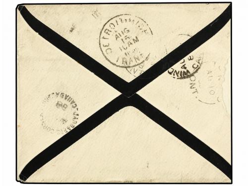 ✉ CANADA. 1888 (Aug). Mourning cover from New South Wales to