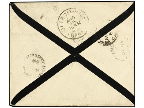 ✉ CANADA. 1888 (Aug). Mourning cover from New South Wales to