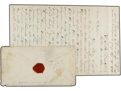 ✉ PERU. 1866 (14-Nov.). CALLAO a U.S.A. Sobre con todo el co