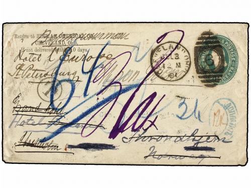✉ ESTADOS UNIDOS. 1891. CLEVELAND (Usa) to THONDHJEM (Norway