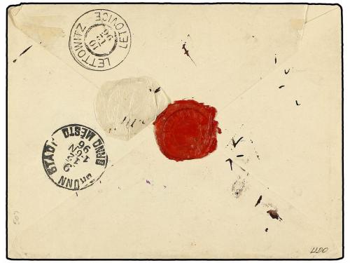 ✉ FILIPINAS. Ed. 113(2). 1896. MANILA a AUSTRIA. 8 ctvos. ca