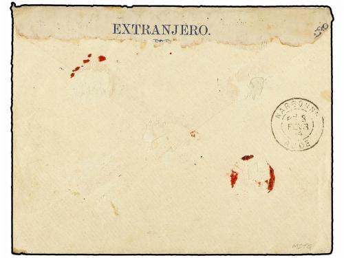 ✉ FILIPINAS. Ed. 93(2),99(2). 1893. LINGAYEN a NARBONNE (Fra