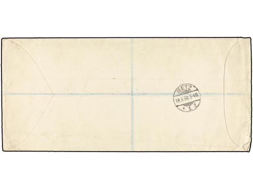 ✉ TONGA. 1899. VAVAU a ALEMANIA. Sobre del Servicio Oficial,
