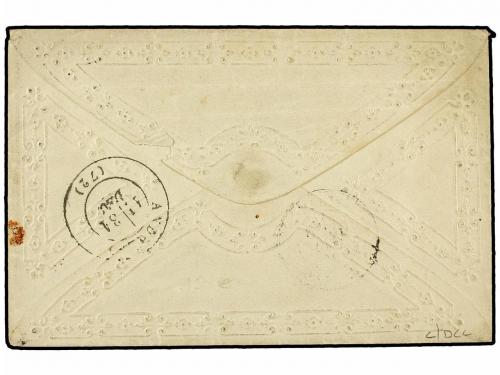✉ FRANCIA. 1878. Decorative “Valentine” envelope to ANDRESY 