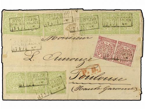 ✉ ALEMANIA ANTIGUOS ESTADOS: CONFEDERACION DEL NORTE. Mi. 1(