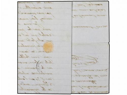 ✉ ARGENTINA. 1865. BUENOS AIRES a FRANCIA. Fechador octogona