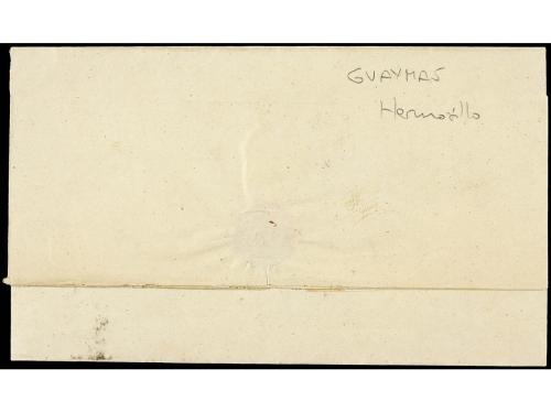 ✉ MEXICO. 1841 (11 Abril). HERMOSILLO. GUAYMAS a HERMOSILLO.