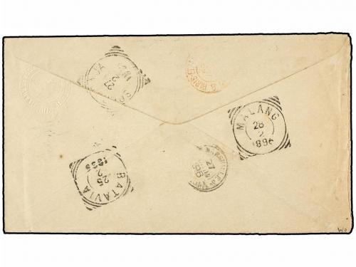 ✉ BRASIL. 1898. ENTERO POSTAL de 30 reis con franqueo adicio