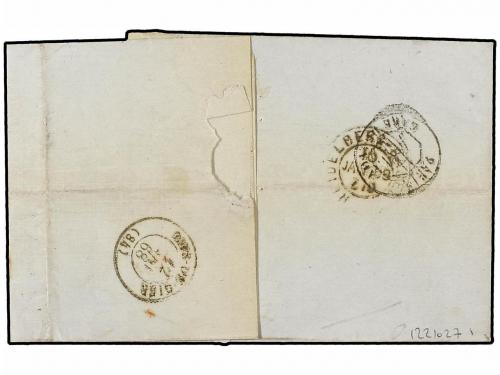 ✉ ALEMANIA ANTIGUOS ESTADOS: BADEN. Mi. 18,19aa. 1868. CARLS