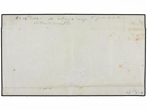 ✉ MEXICO. Sc. 3. 1858. S. JUAN DEL RIO a MEXICO. 2 reales ve