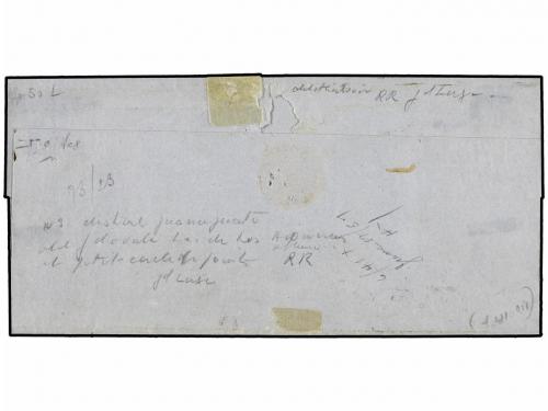 ✉ MEXICO. Sc. 3. 1857. GUANAJUATO a VERACRUZ. 2 reales verde