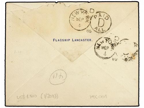 ✉ BRASIL. Sc. 86,87,88 y 91. 1885. RIO DE JANEIRO a USA. 10 