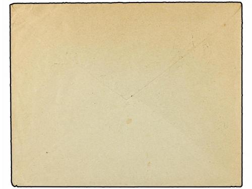 ✉ ALBANIA. 1911. Cover franked by Italy 1909 15 c. slate bla