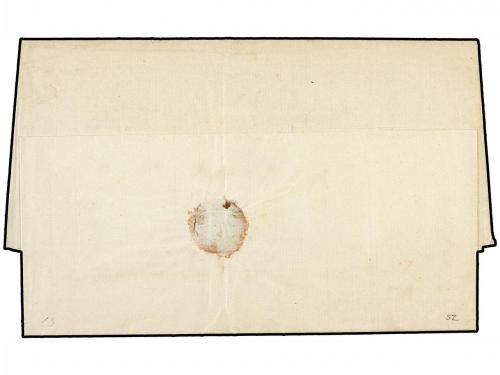 ✉ MEXICO. 1870. Entire to Mexico City franked imperf 50c. Hi