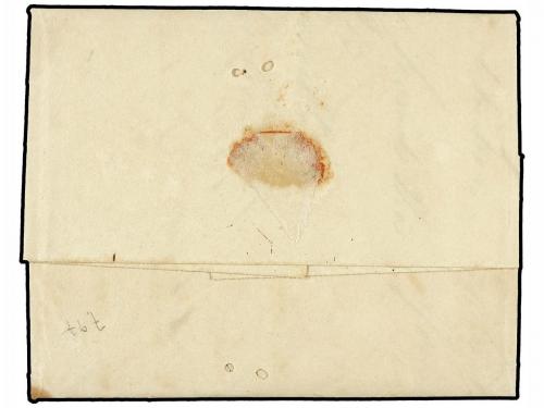 ✉ ANTIGUA. 1815. ANTIGUA a FRANCIA. Carta completa con texto