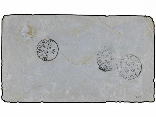 ✉ AUSTRALIA. 1878. VICTORIA a GEORGE CAPE COLONY (South Afri