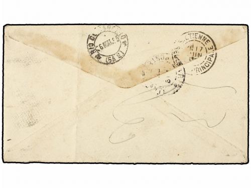 ✉ BRASIL. 1895. JOINILLE a FRANCIA. Entero postal de 200 rei