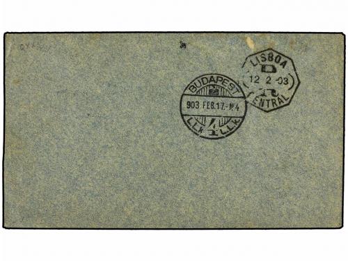 ¿ CABO VERDE. 1902. S. VICENTE a BUDAPEST (Hungria). Carta c