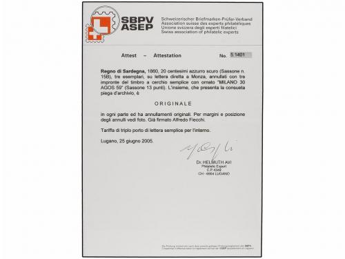 ✉ ITALIA ANTIGUOS ESTADOS: LOMBARDO-VENECIA. Sa. 15B(3). 185