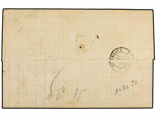 ✉ URUGUAY. 1874-79. CONJUNTO de seis cartas circuladas de MO