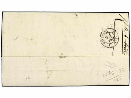 ✉ URUGUAY. 1874-79. CONJUNTO de seis cartas circuladas de MO