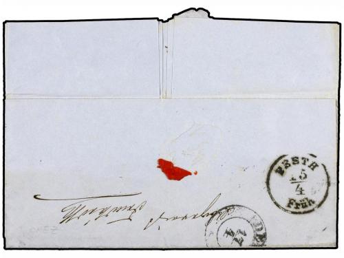 ✉ ITALIA ANTIGUOS ESTADOS: LOMBARDO-VENECIA. 1857. MANTOVA a