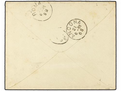 ✉ AUSTRIA. 1881. Envelope to Rome, provenance unknown but fr