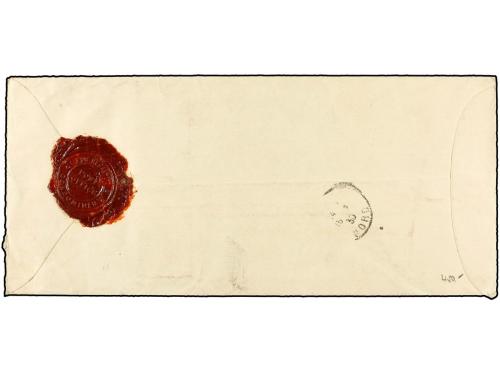 ✉ NUEVAS HEBRIDAS. 1929 (Dec 27). Registered cover from Port