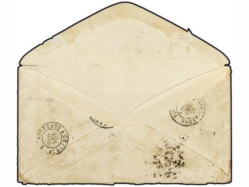 ✉ ARGENTINA. 1876. BUENOS AIRES a FRANCIA. Circulada con sel