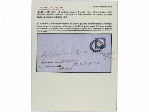 ✉ ITALIA ANTIGUOS ESTADOS: LOMBARDO-VENECIA. 1860. GAVARDO a