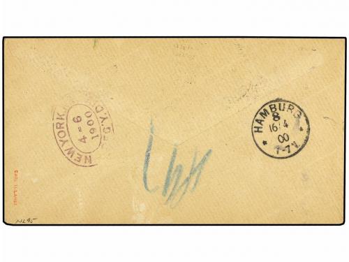 ✉ PANAMA. 1900 (March 27). Registered cover to Germany via N