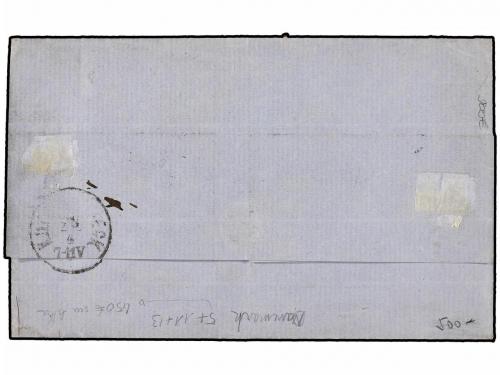 ✉ DINAMARCA. 1866 (April 27). Cover to London with three col