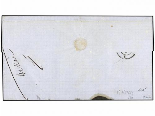 ✉ SUIZA. 1860 (May 3). Entire letter from Geneva to Lyon fra