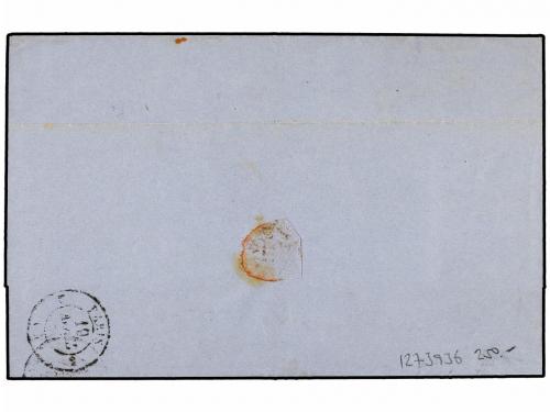 ✉ SUIZA. 1860 (April 17). Cover from Basel to Paris franked 