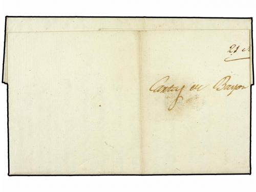 ✉ PALESTINA. 1823 (21 Abril). JERUSALEM a MAHON. Carta de un