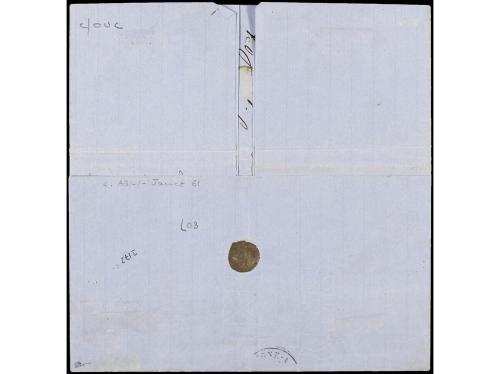 ✉ VENEZUELA. 1870 (April 3). Entire letter from LA GUAIRA (V